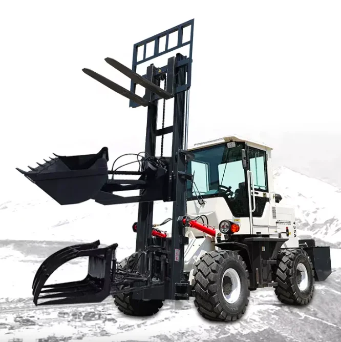 electric forkli 5 3 3.5 4 5 6 7 Ton Forklift Off Road 4WD 4x4 All Rough Terrain Forklift Diesel Forklift Truck Price for Sale