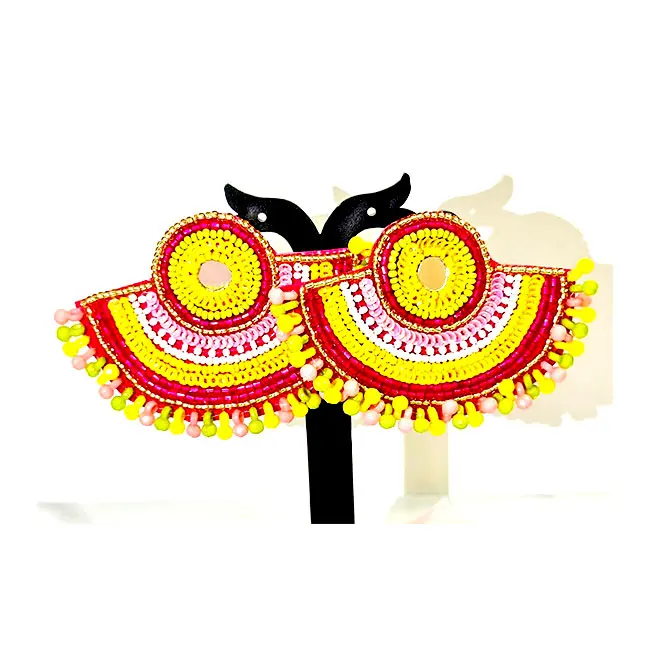 Bead Earrings for Girls For Party Wedding Diwali Special Seed Beads Earrings Buy Now at Lowest Price