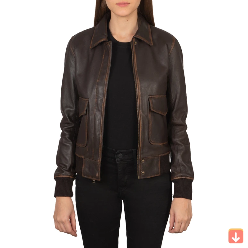 Wholesale Ladies Genuine Sheep Leather Jacket Ladies Cropped Bomber Style Fashion Spring Real Leather Jacket Women oem
