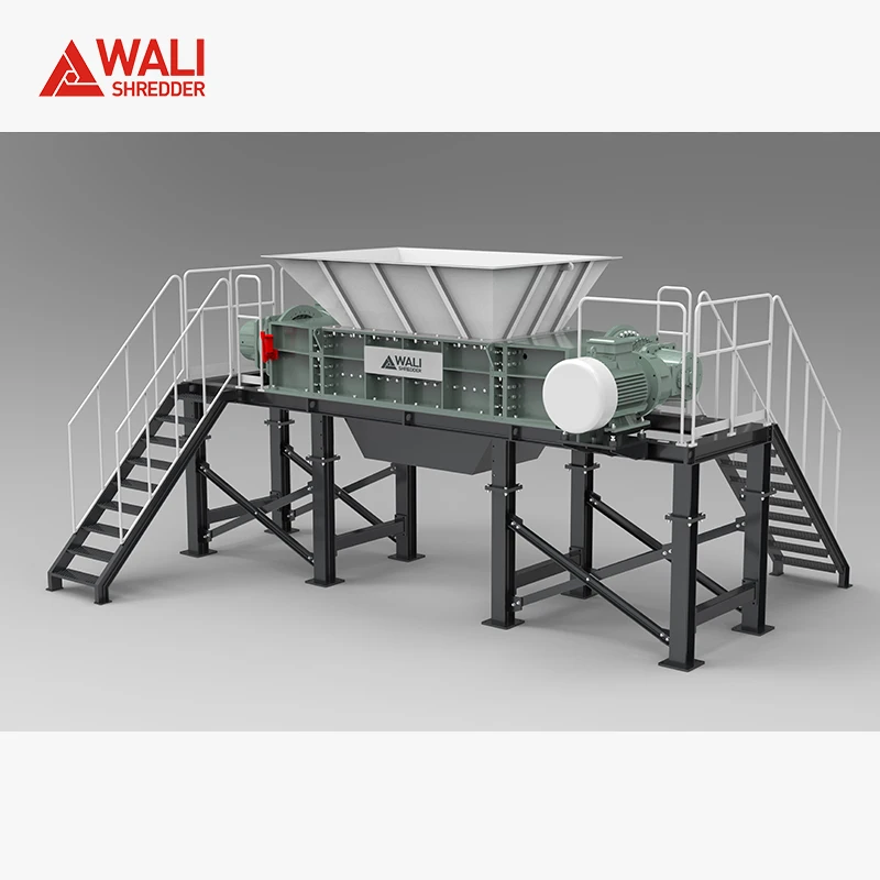 Industrial Supply Two Shaft Shredding Machine Fruit Vegetables Waste Paper Shredder for Sale