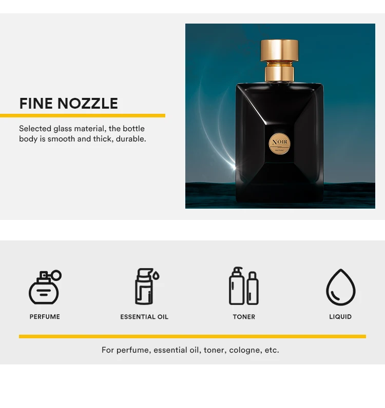 Empty Glass Perfume Room Spray Bottle 15ml 30ml 50ml 100ml INNORHINO