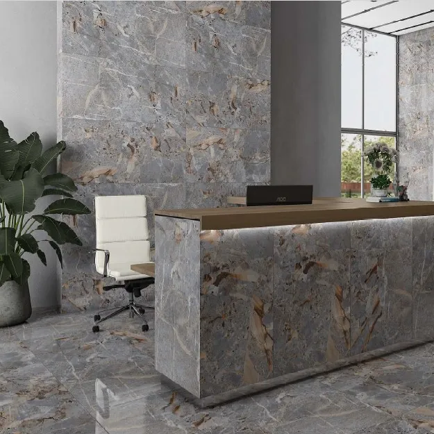 Bond Grey 600*1200mm Porcelain Tiles Bathroom Kitchen Living Room Tiles Walls and Floors Polished Glazed Porcelain Floor Tiles