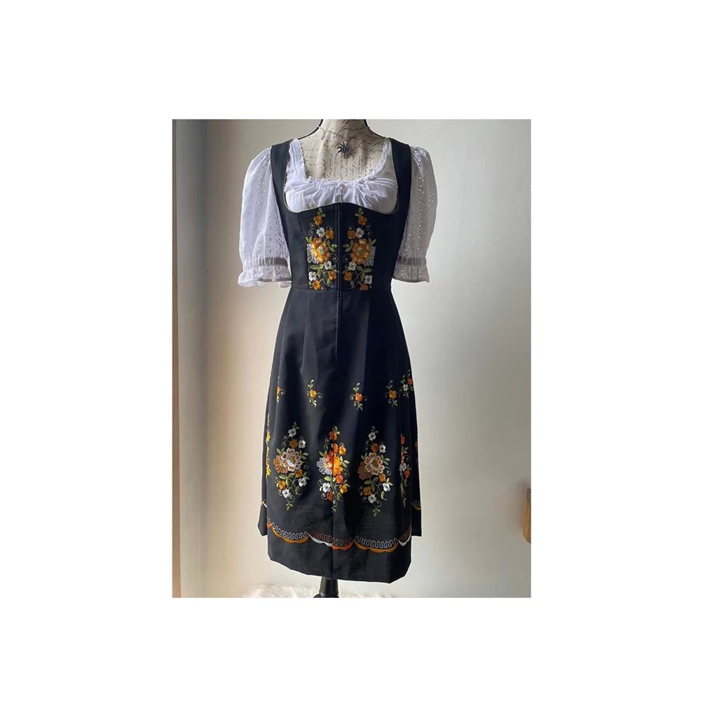 Стильное Красивое Платье Dirndl с принтом 100% хлопок для женщин и девочек/Платье Dirndl/немецкое