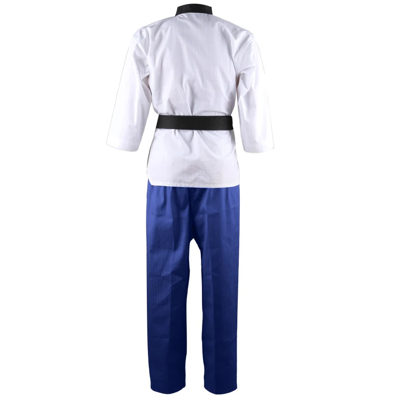 High Quality Wholesale Taekwondo Clothes Adult Black White Martial Arts Wear Taekwondo Uniform TU-0002