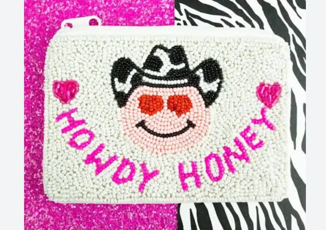 Premium Genuine High Quality Hand Beaded Customized Hand Pouch Coins Wallet Unisex Coins Wallet Best Selling Hand Beaded Designs