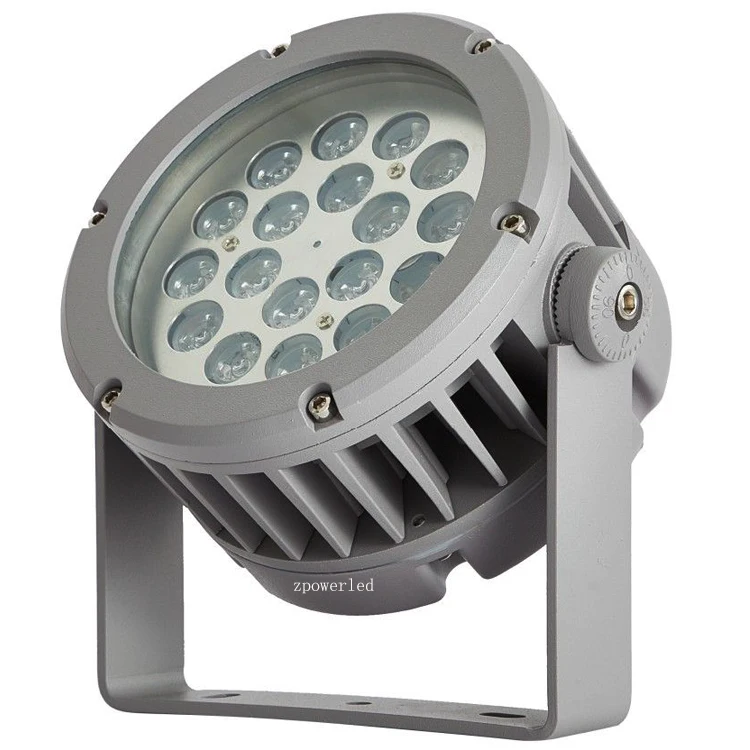 Round Shape Cast Aluminum Outdoor 36W Wall Spotlight IP65 Waterproof LED Flood Garden Flood Lights