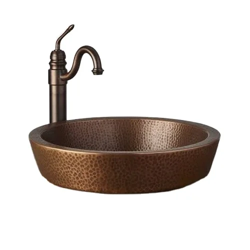 pure copper material vintage antique wash basin for bathroom
