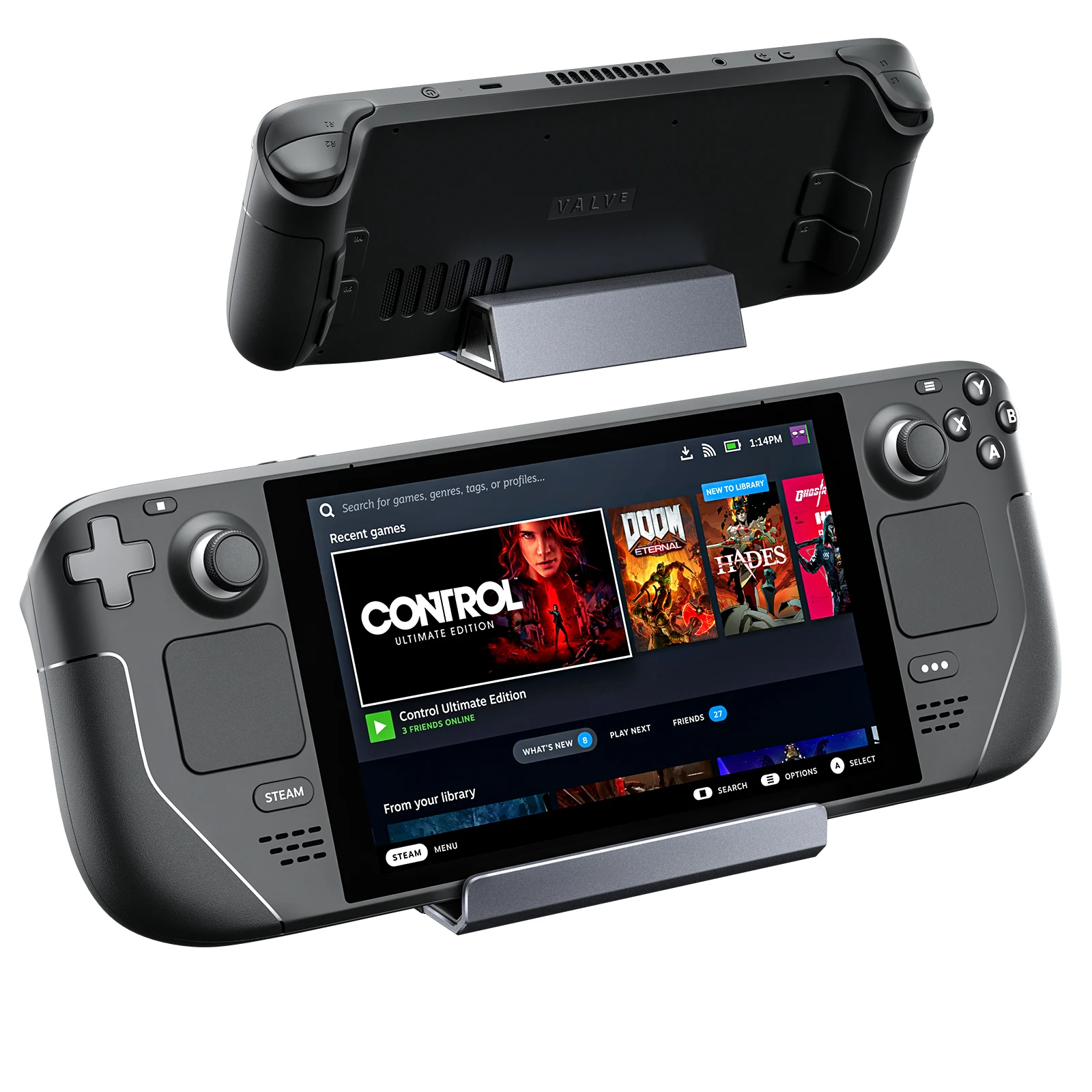 JSAUX Portable Aluminum Steam Deck Stand Base Holder