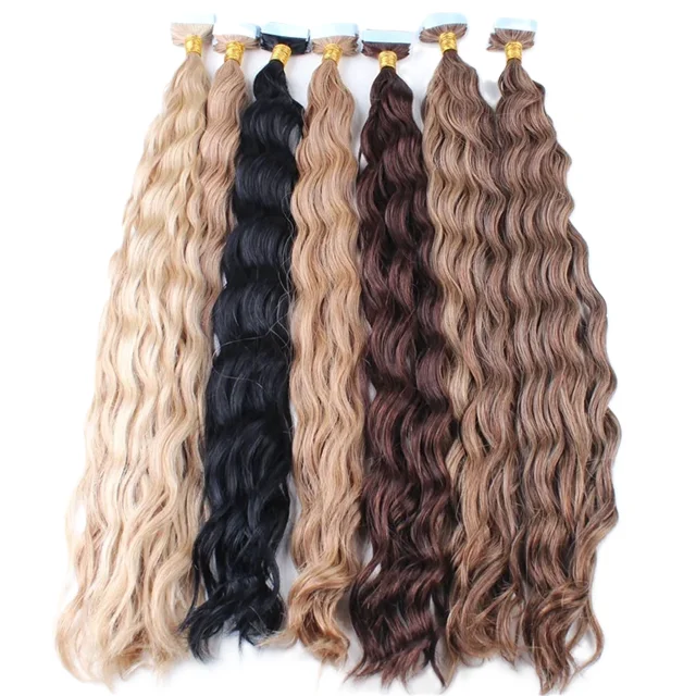 Tape In Human Hair Virgin Remy Single/Double Drawn Weft Hair Raw Cuticle Aligned Hair 100% Wholesale Rates 26 Inches
