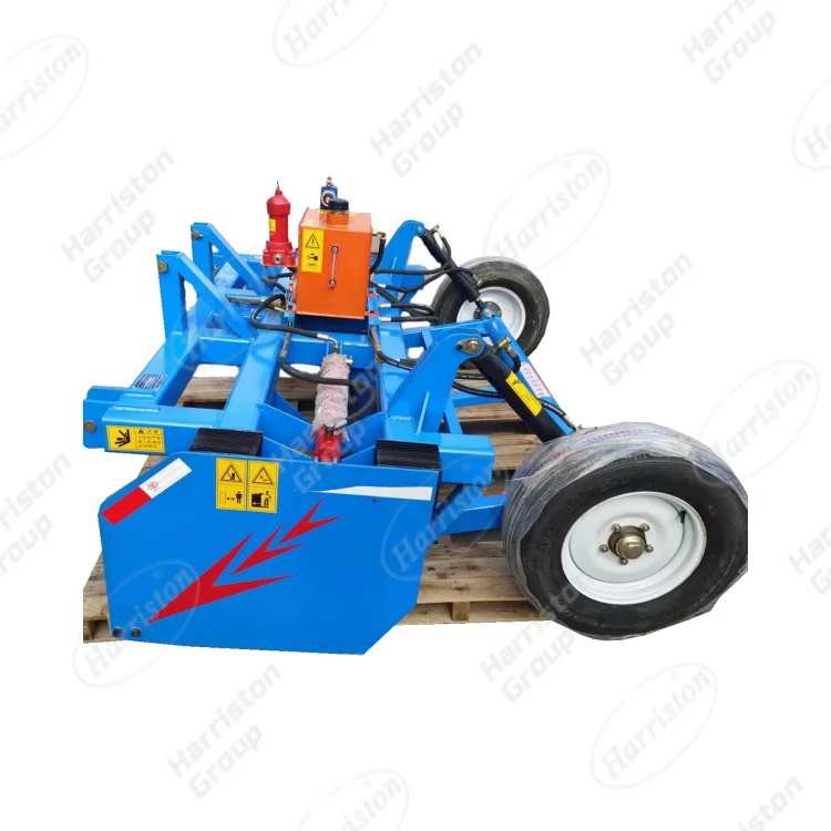 Harriston Laser grader farmland soil tractor towing grader