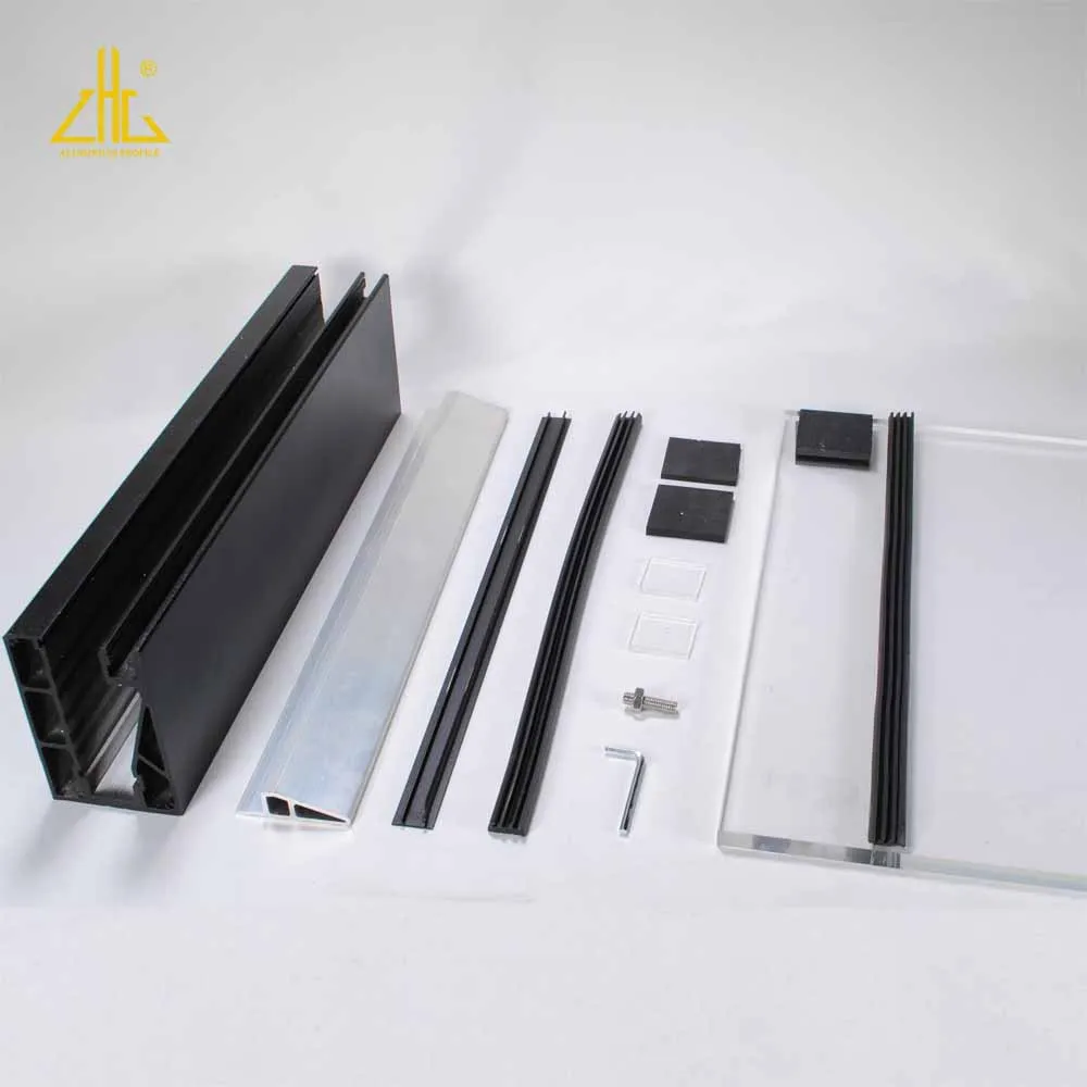 ZHONGLIAN Aluminum Anodized 6063 Extruded Custom glass railing posts for balcony and pool