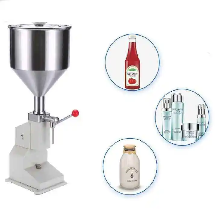 Semi Automatic A03 Manual Handle Pressure Cream Filler Juice/Cream/Paste Filling Machine