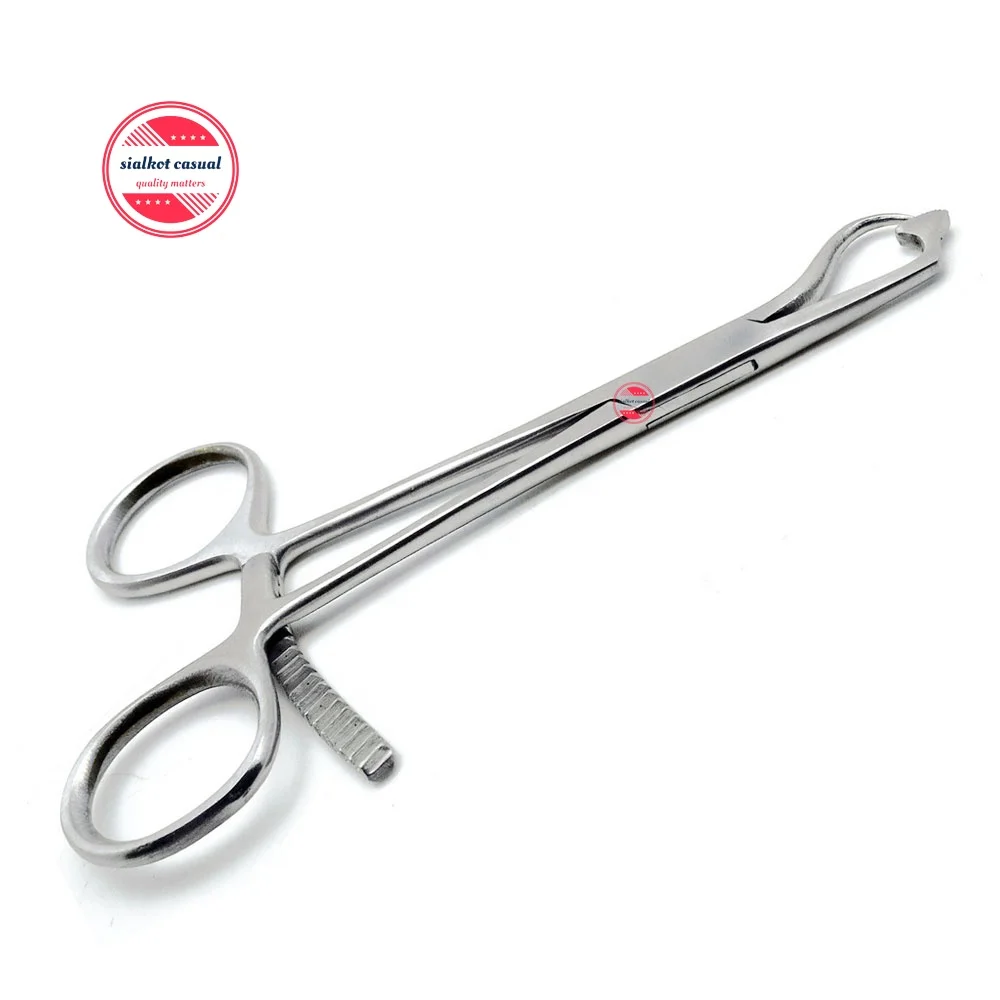 Bone Holding Forceps 6 inch Reduction Curved Serrated Jaw with Speed Lock Surgical  Orthopedic Instruments