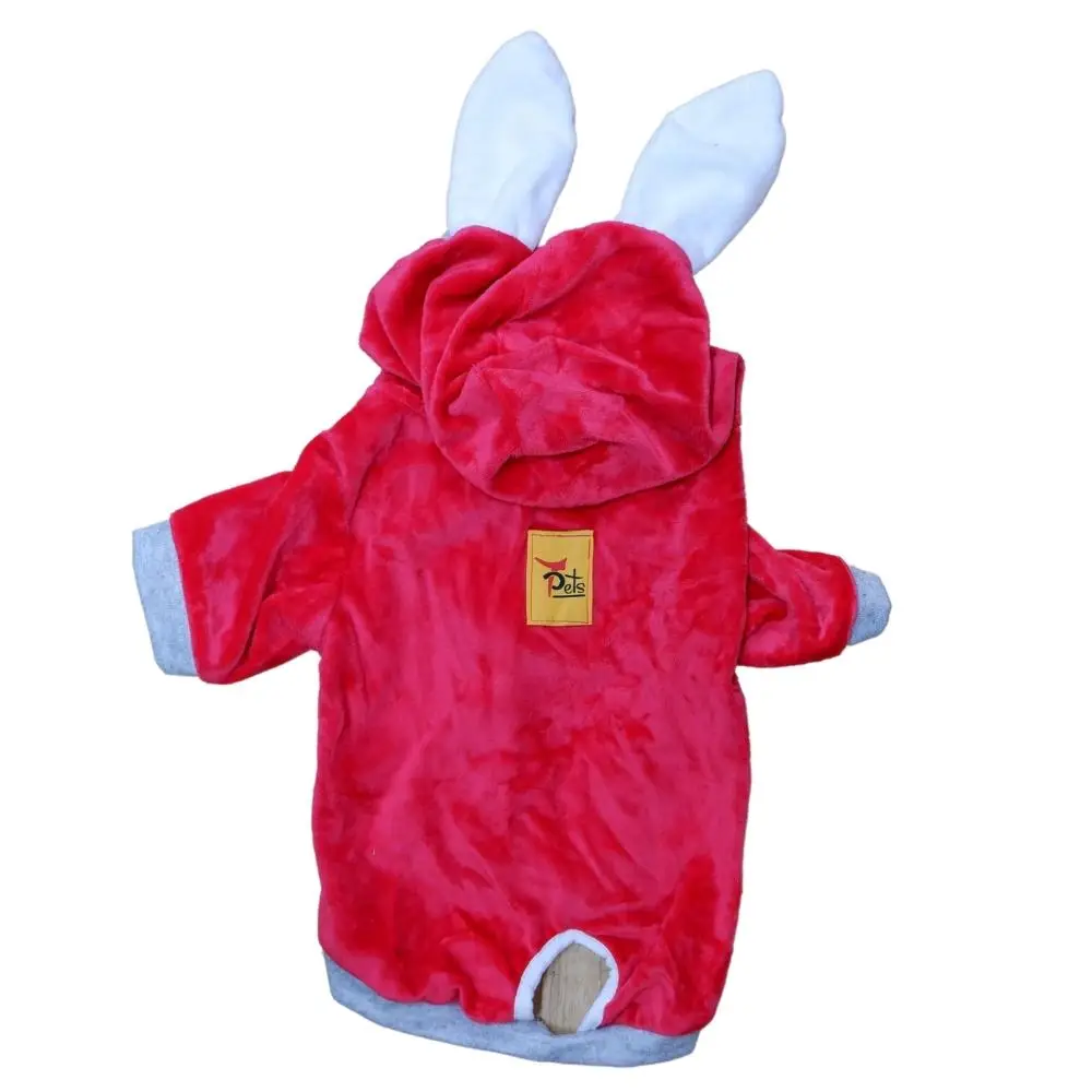 Vietnam Pet Clothes Outfits Fashion Designer Warm Fleece Rabbit Hoodie Apparel Pets Dog Clothes Factory Wholesale Free Sample