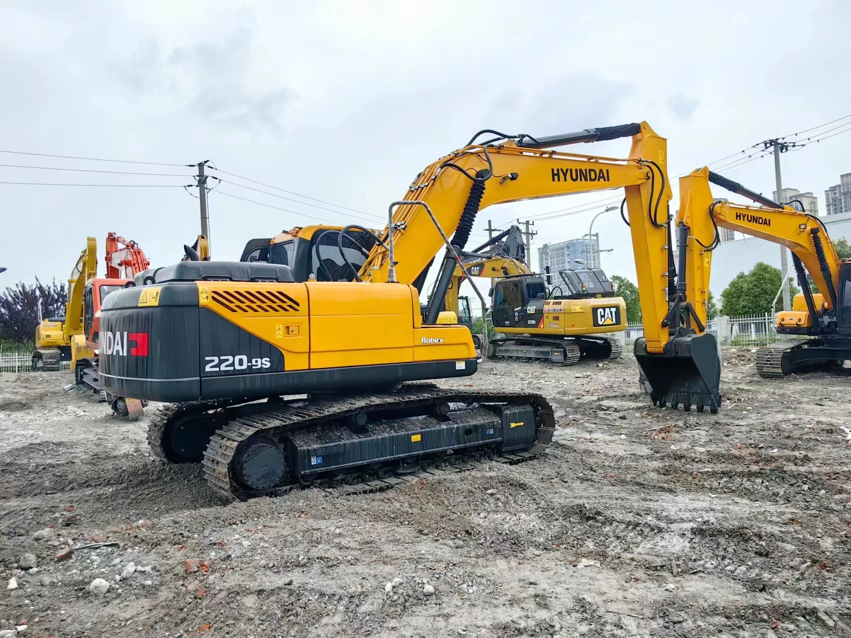 Отличное качество низкая цена Hyundai R 220LC-9S экскаватор тяжелый 305lc/215lc/225lc хорошее состояние работы