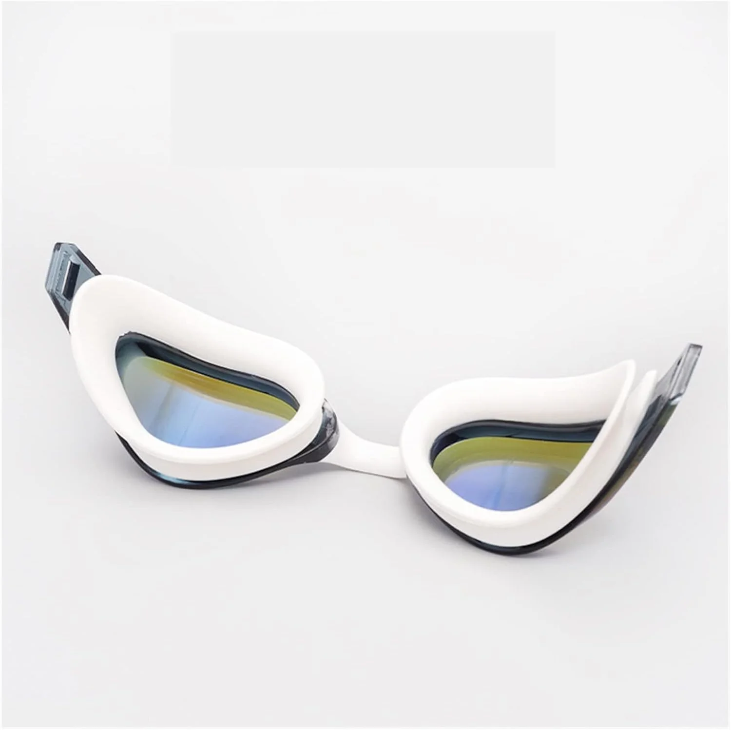 AMZ Hot Silicone Professional Waterproof Electroplate Anti-fog Swim Glasses UV Men Women Eyewear Swimming Goggles with Case
