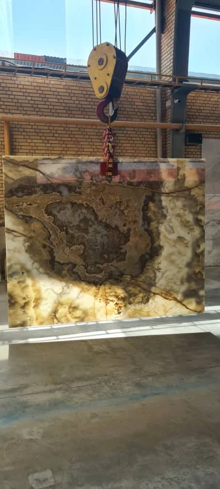 White Grey Onyx Marble Stones Natural Transparent Slabs  Tiles Floor  Wall Panel for Hotel and Villa Wall Floor Decoration