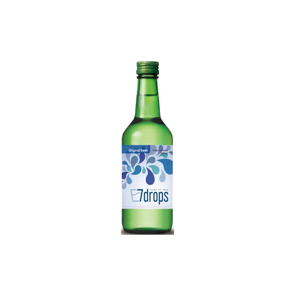 Представитель Кореи алкоголь SOJU чистый вкус самый популярный напиток 7 капель Soju оригинальный свежий Alc. 16% 360 мл x