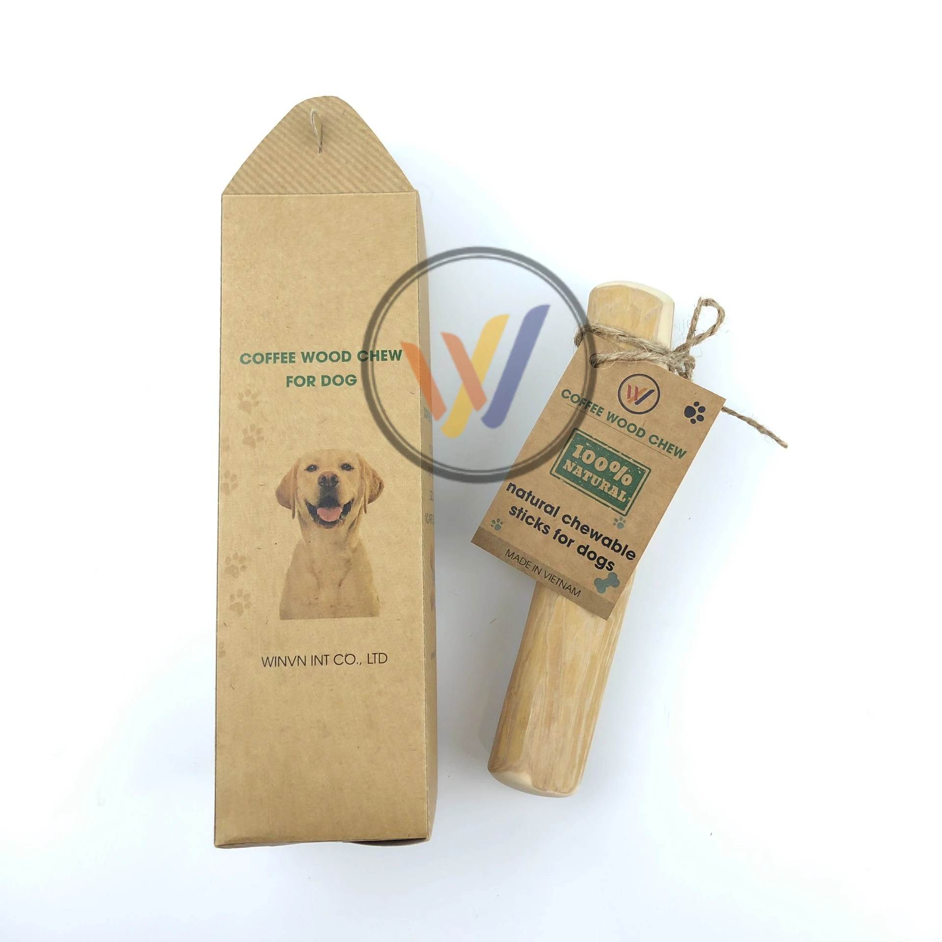 (WINVN)Wood Color Multiple Size Dog Playing Chewing Coffee wood chew Natural Pet Toys for Dogs Easy to Use Wholesale Ms. Jennie