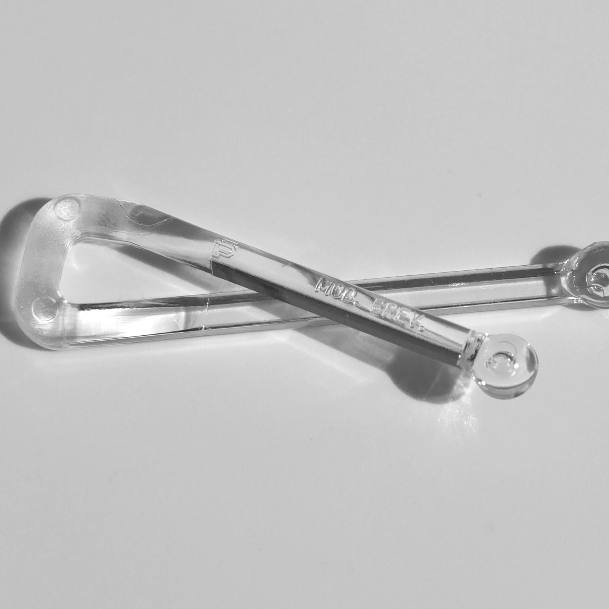 Patented plastic crossover clips for Man Shirt packaging Made in Italy excellent quality transparent for fixing fabrics