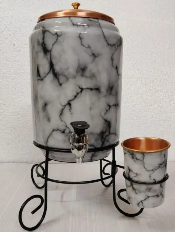 Best quality copper water storage pot Ayurveda Copper 5 Liter Copper Water Dispenser customized size