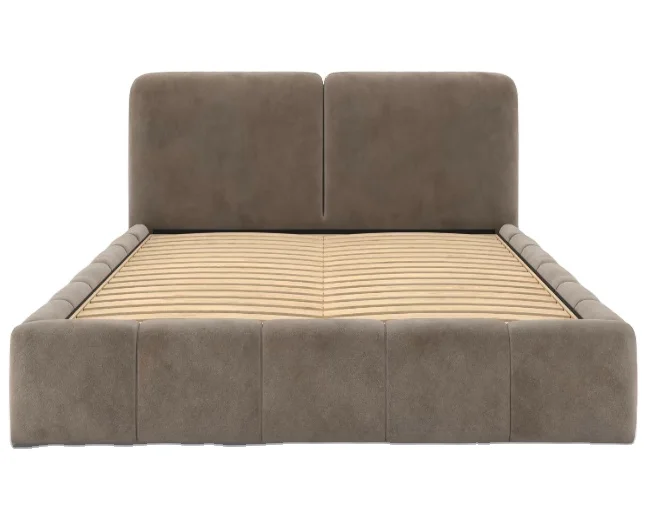 Scandinavian Inspiration Bedroom Furniture Super Soft Pillow-like Shape With Storage Queen Size King Size Bed Frame