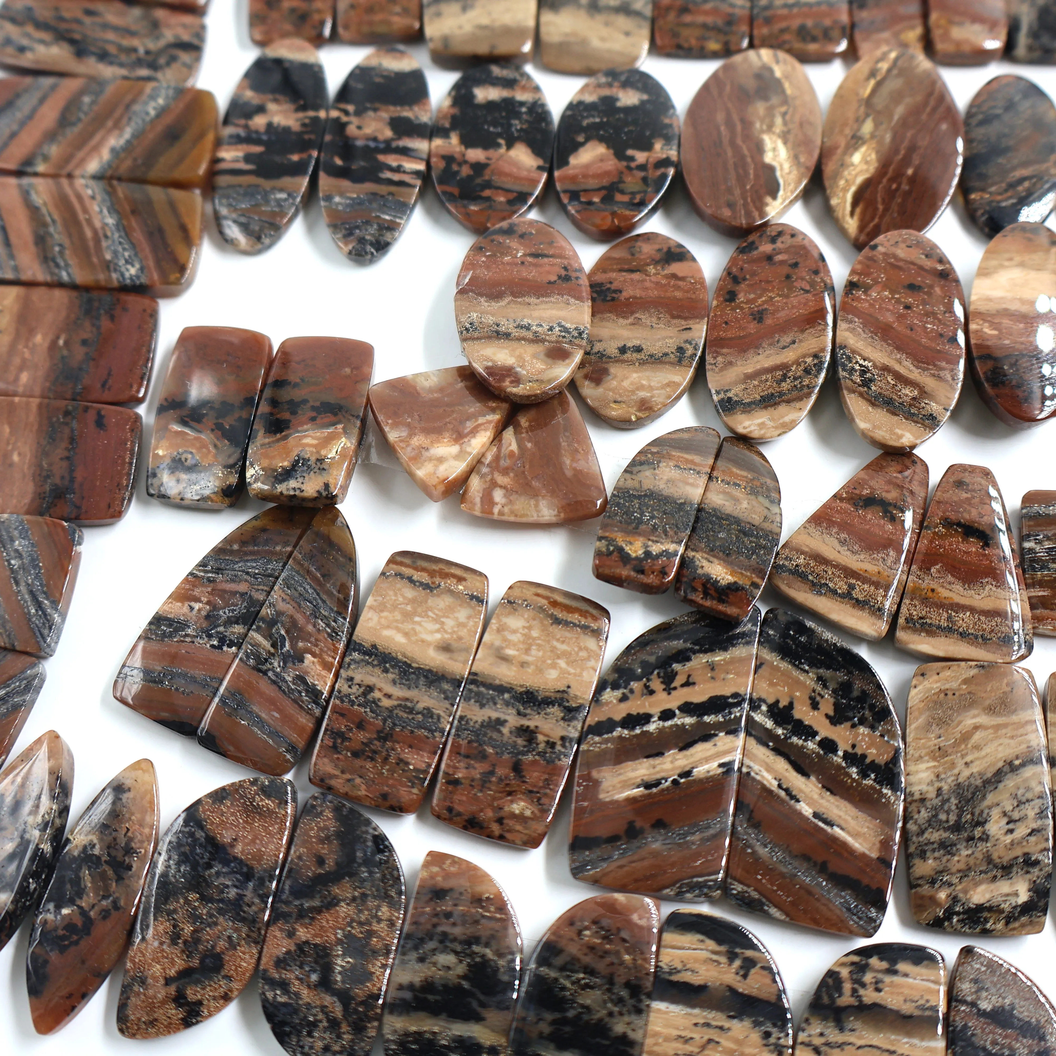 2024 High Quality Cabochons Honey Dendrite Pear Agate Best Quality Hot Sale Loose Gemstones Factory Price Jaipur Bulk