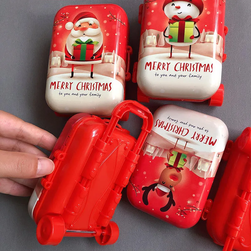 Doll House Accessories Mini Travel Suitcase Hardside Play Set Upright Luggage Candy Box Coin Storage Boxes