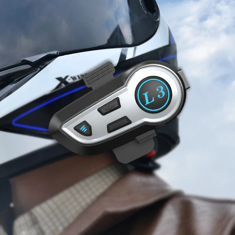 L3 Newest Noise Cancelling Speakers Waterproof BT 5.0 headset wireless Motorcycle helmet bluetooth intercom
