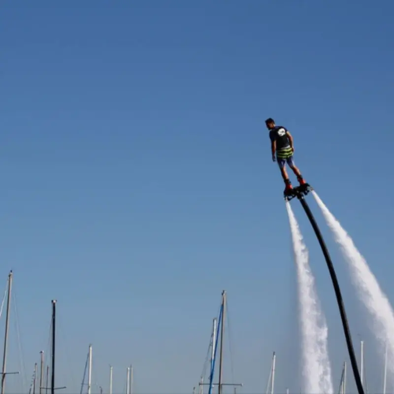 Professional Series Fly Board Surfing and Jetpack using Dual Automatic Swivel System (DSS)