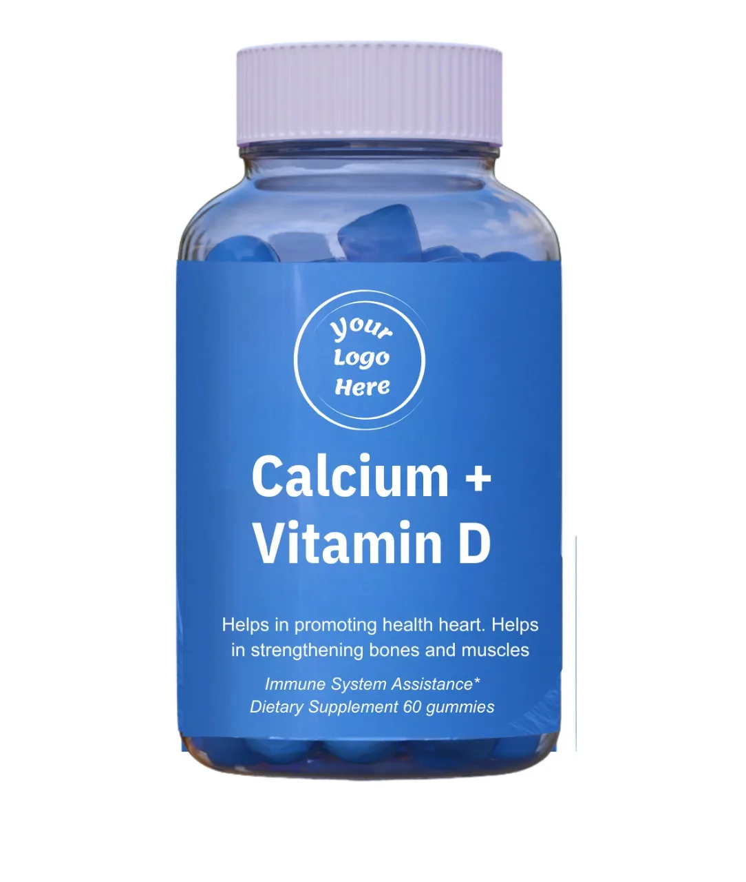 Private label Calcium + Vitamin D Gummies Nutritious Vitamins for Better Health Available in Best Price