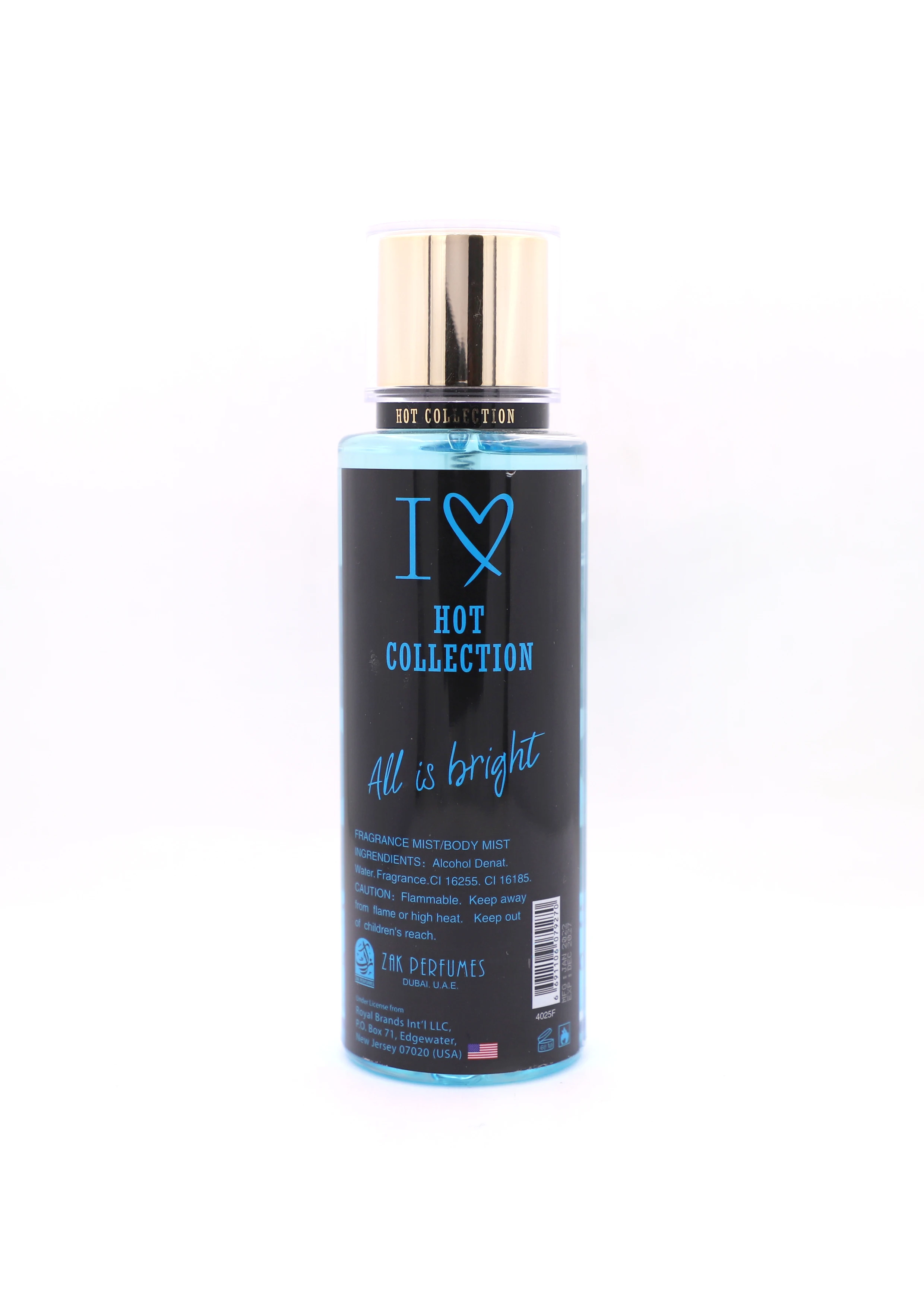 Hot Collection Aqua Kiss and Love 250ml Eau de Cologne High Quality Body Mist Perfumes with Fragrant Oil Latest New