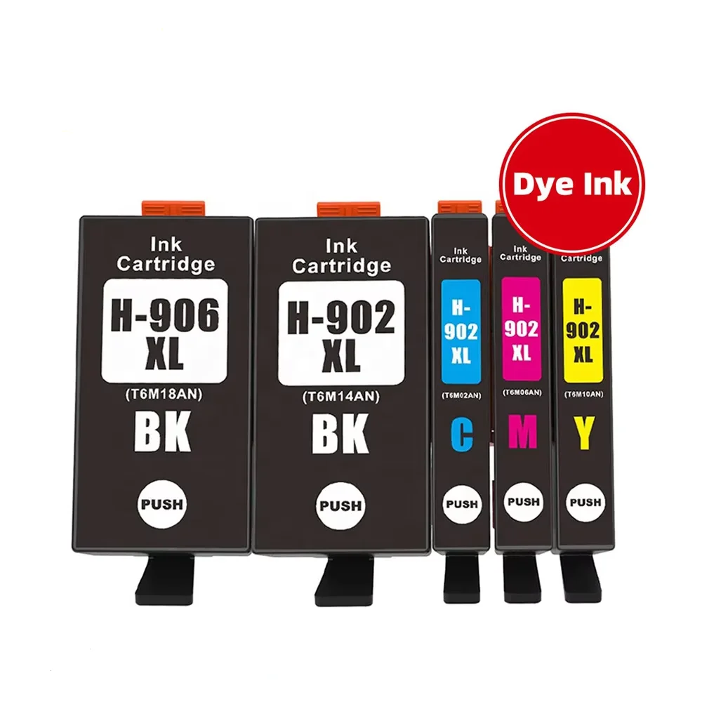 Tatrix HP902 902XL HP906 906XL T6M14AN T6M18AN  premium compatible color printer ink cartridge for HP OfficeJet Pro 6968 6970