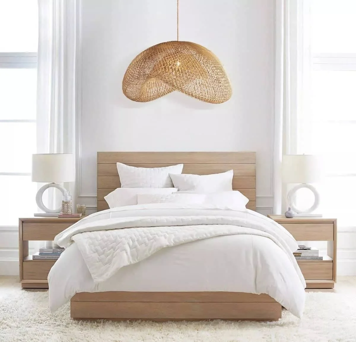 Bedroom Decor Elegant Eco Friendly Design Vietnam Handmade Bamboo Rattan Lamp Covers Wholesale Hanging Pendant Light Chandelier