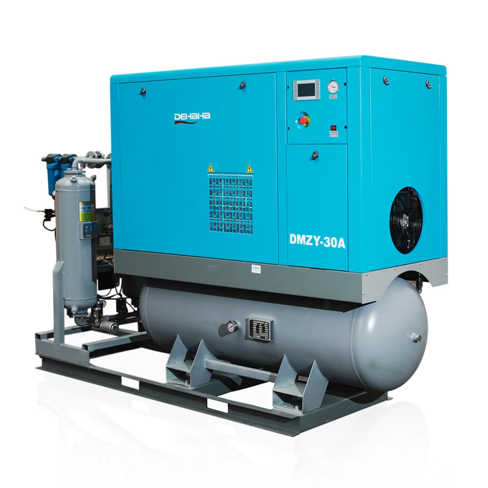 Professional Industrial air compressor factory wholesale 22kw 30HP silent rotary screw air compressor
