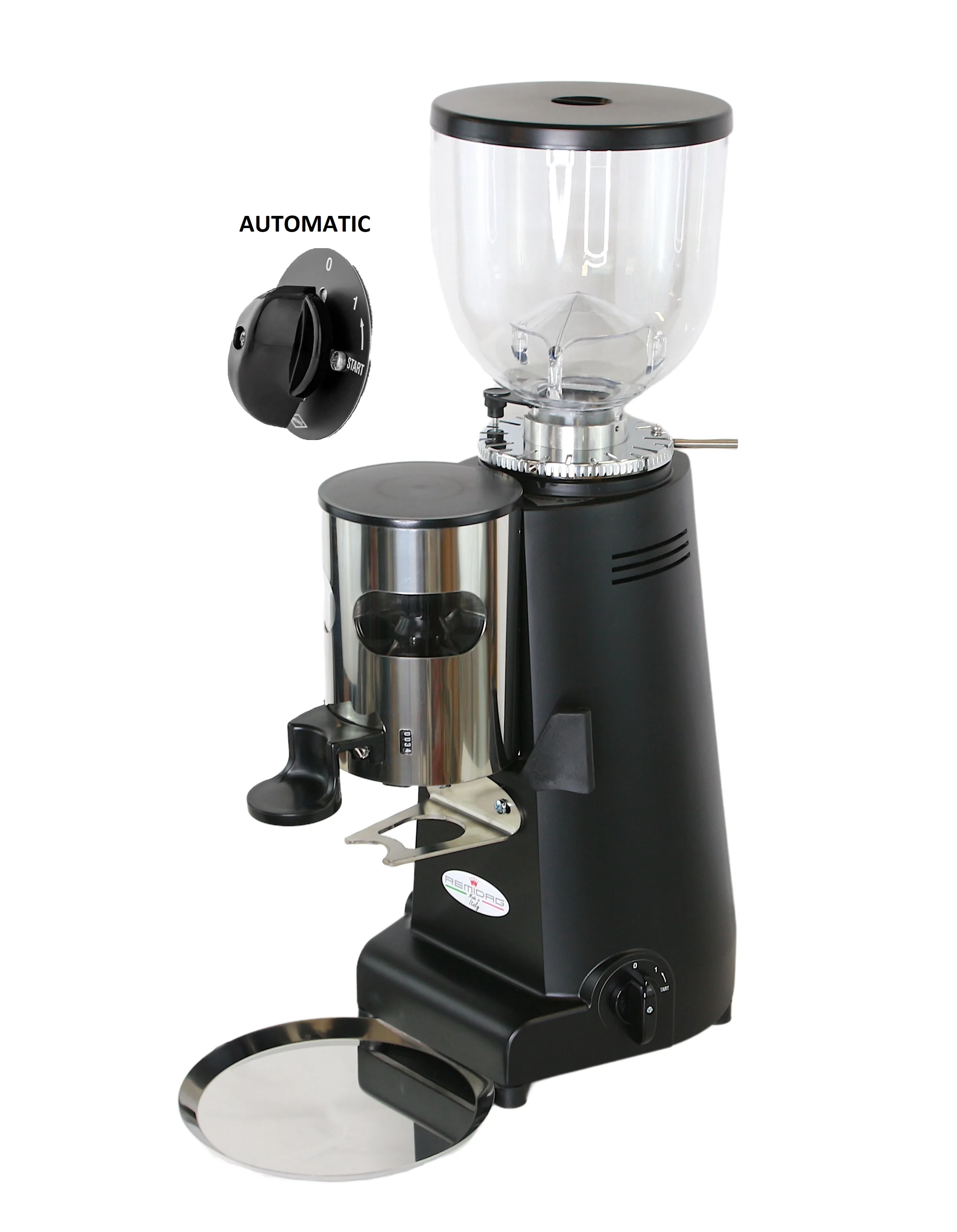 Качественная итальянская профессиональная кофемолка дозатор автоматический для кафе HORECA плоские заусенцы 83 мм черный