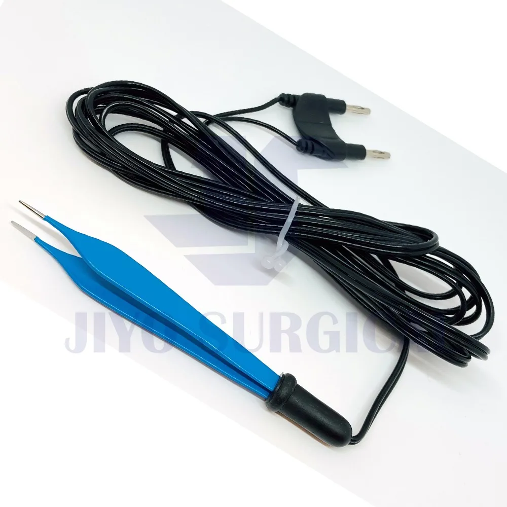Professional Hot Selling Bipolar Bayonet Forceps 14cm, 16cm & 18cm - Tip 1mm   Cable Electro CE ISO  Certified