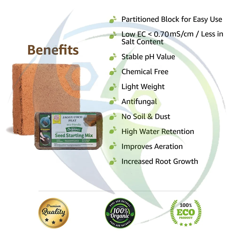 best coco peat moss manufacture for planting young trees coconut pith plugs supporting seedlings