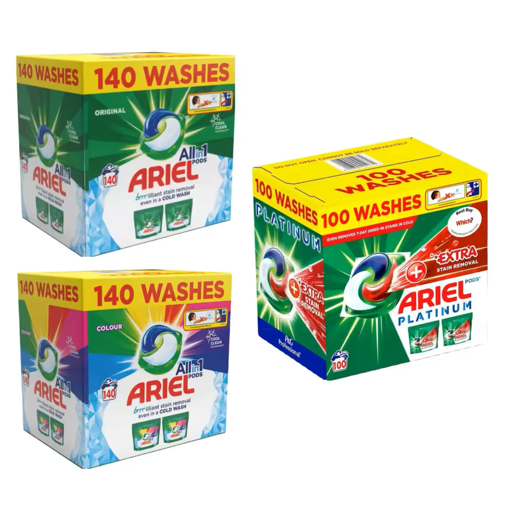 Ariel All In1 Pods Plastic X1 477G Laundry Detergents of 15 Capsules/Ariel washing white powder detergent