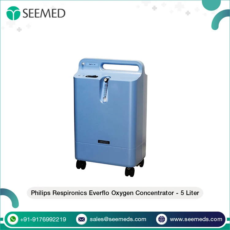 0.5-5 l/min Oxygen Flow and 60Hz Input Frequency Philips Respironics Everflo Oxygen Concentrator - 5 Liter