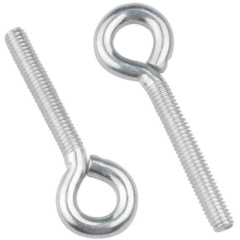 Custom M6 to M40 Stainless Steel Sheep Eye Thread Screw Closed Hook Ring Screw Eye Bolt for Industry Metric Measurement System