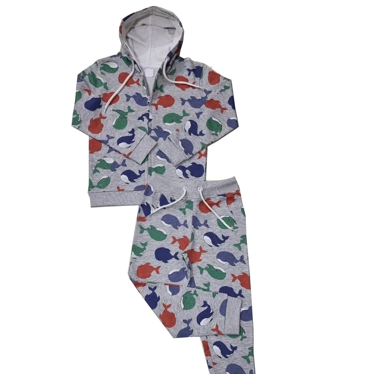 Children Clothes Winter summer Embroidery Oversize Fleece Hoodie Jogging Tracksuits Sweatpants set for Boys From Bangladesh