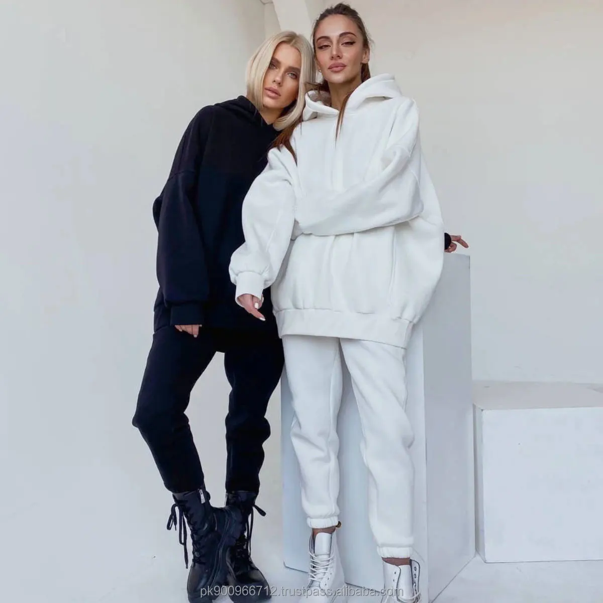 Women Jogging Sweatsuit Autumn Winter Top and Pants Tracksuit High Waist Sportswear jogger Sweat Suits