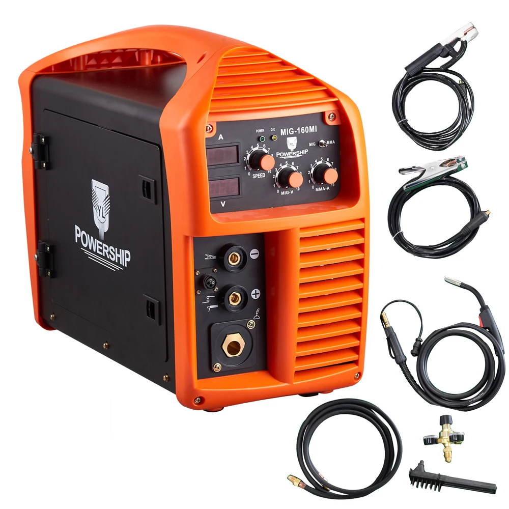 Original W 2 in 1 MIG/MMA Welder 120/230V Dual Voltage, 130A Digital Inverter IGBT MIG Welding Machine Multiprocess ETL Welder A