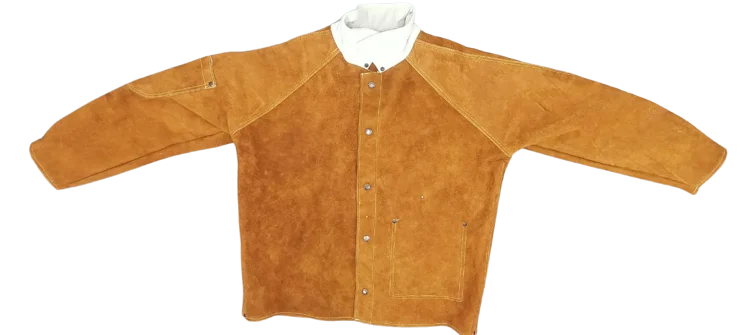 Fancy Welding Jacket Protective Fireproof Anti-Cut Suit Work Clothing Safety Features Anti-Static Heat Resistant Cotton Leather