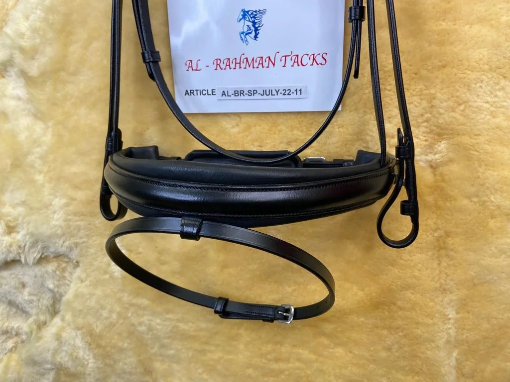 PREMIUM HORSE LEATHER ANATOMICAL BRIDLE FANCY DECORATIVE RHINESTONE JEWELED BROBAND BLING FULLY SOFTY PADDED BRIDLE OEM ACCEPTED