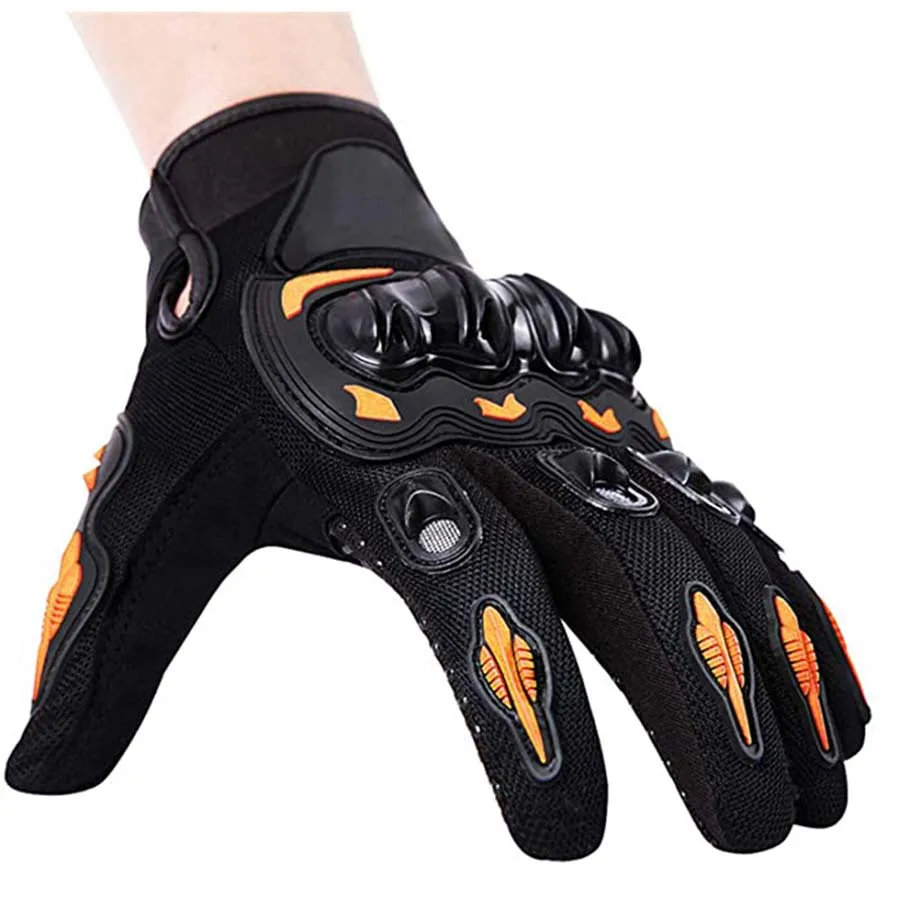 Wholesale price Genuine Leather Long Motorcycle Gloves Men Racing Motorbike Gloves New Racing Gloves in plus size