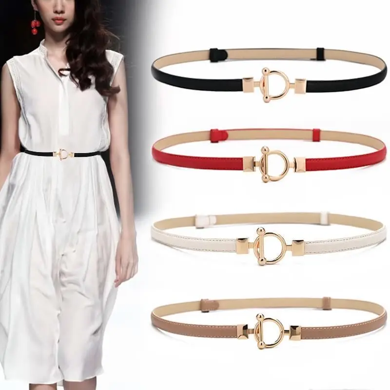 Morden Style Fashionable Woman Simple Fine Fashion Custom Designer PU Leather Waistleather Fancy Dress Belts Women for Ladies