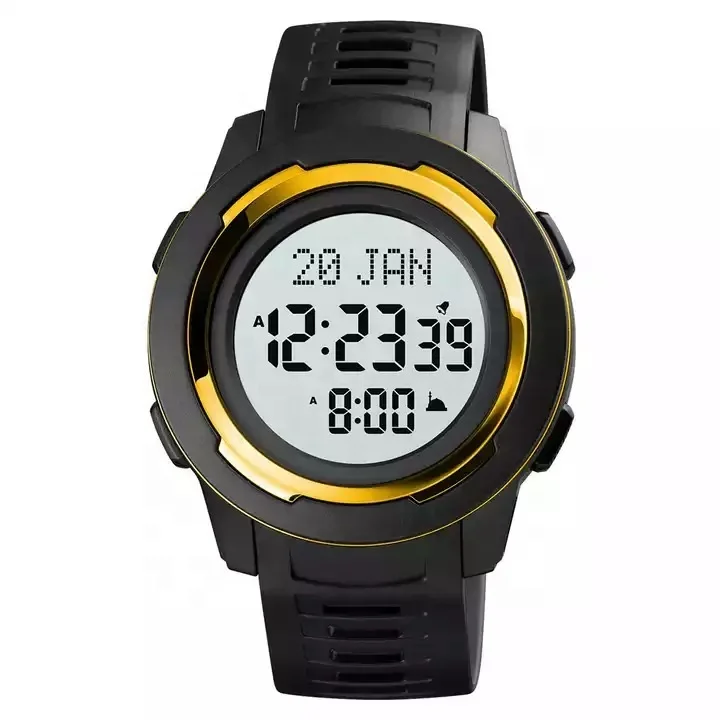 OEM Digital New Modern Waterproof Muslim Azan Watch with Worldwide Prayer Time