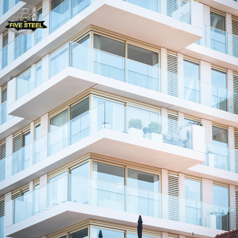 Garden Fencing Stainless Steel Glass Balustrade Railing System Glass Handrail Balcony Balustrade